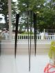 Modernism Corner Table Metal Abstract Triangle Label Millscale Nc. Mid-Century Modernism photo 6