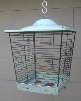 Vintage Architectural Modern Birdcage Made By Reliance - Japan photo