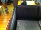 Black Leather Sofa Mid Century Danish Modern Mid-Century Modernism photo 5
