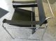 Wassily ® Chair In Belting Leather Bent Chrome Sling Chair Marcel Breuer Design Mid-Century Modernism photo 3