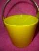 Vintage Mid Century Orrefors Fuga Glass Ice Bucket W/ Metal Handle Lemon Yellow Mid-Century Modernism photo 1