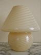 Vintage Mushroom Murano Swirl Glass Lamp Mid Century Mid-Century Modernism photo 1