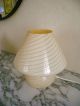 Vintage Mushroom Murano Swirl Glass Lamp Mid Century Mid-Century Modernism photo 2