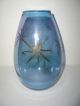 Mid Century Modern Art Glass Vase Starburst Sunburst Blue Purple Vintage Retro Mid-Century Modernism photo 1