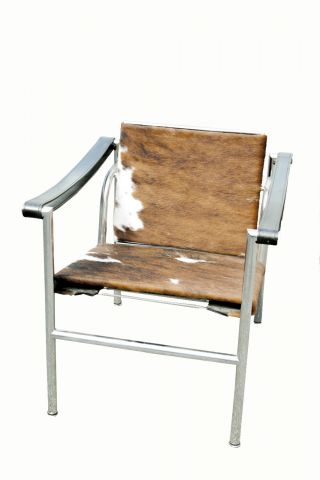 Authentic Signed Mid Cent.  Le Corbusier Lc - 1 Cowhide Sling Chair,  Cassina Italy photo