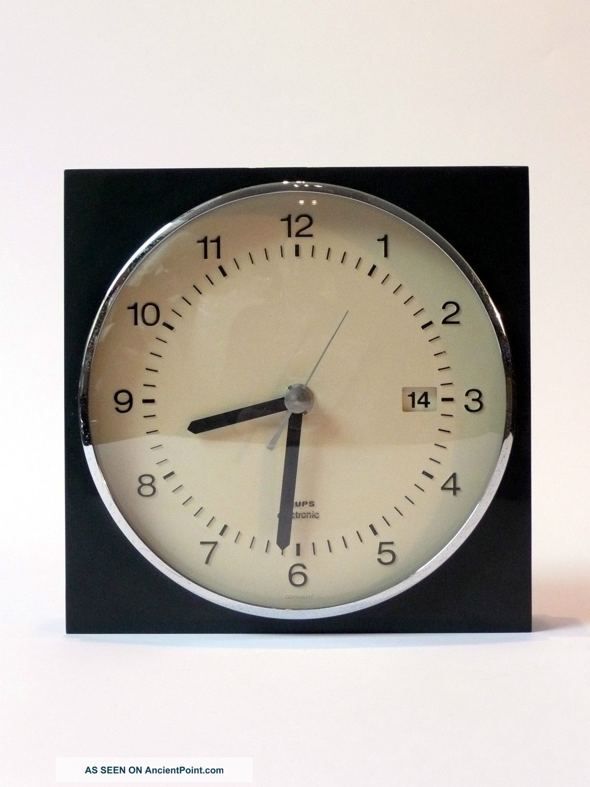1970s Krups Wall Clock Eames Panton Space Age Danish Modern 60s Era Mid-Century Modernism photo