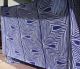Vintage Op Art Fabric - - Bold,  Geometric Pattern In Cobalt Blue And White Mid-Century Modernism photo 9