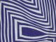 Vintage Op Art Fabric - - Bold,  Geometric Pattern In Cobalt Blue And White Mid-Century Modernism photo 1