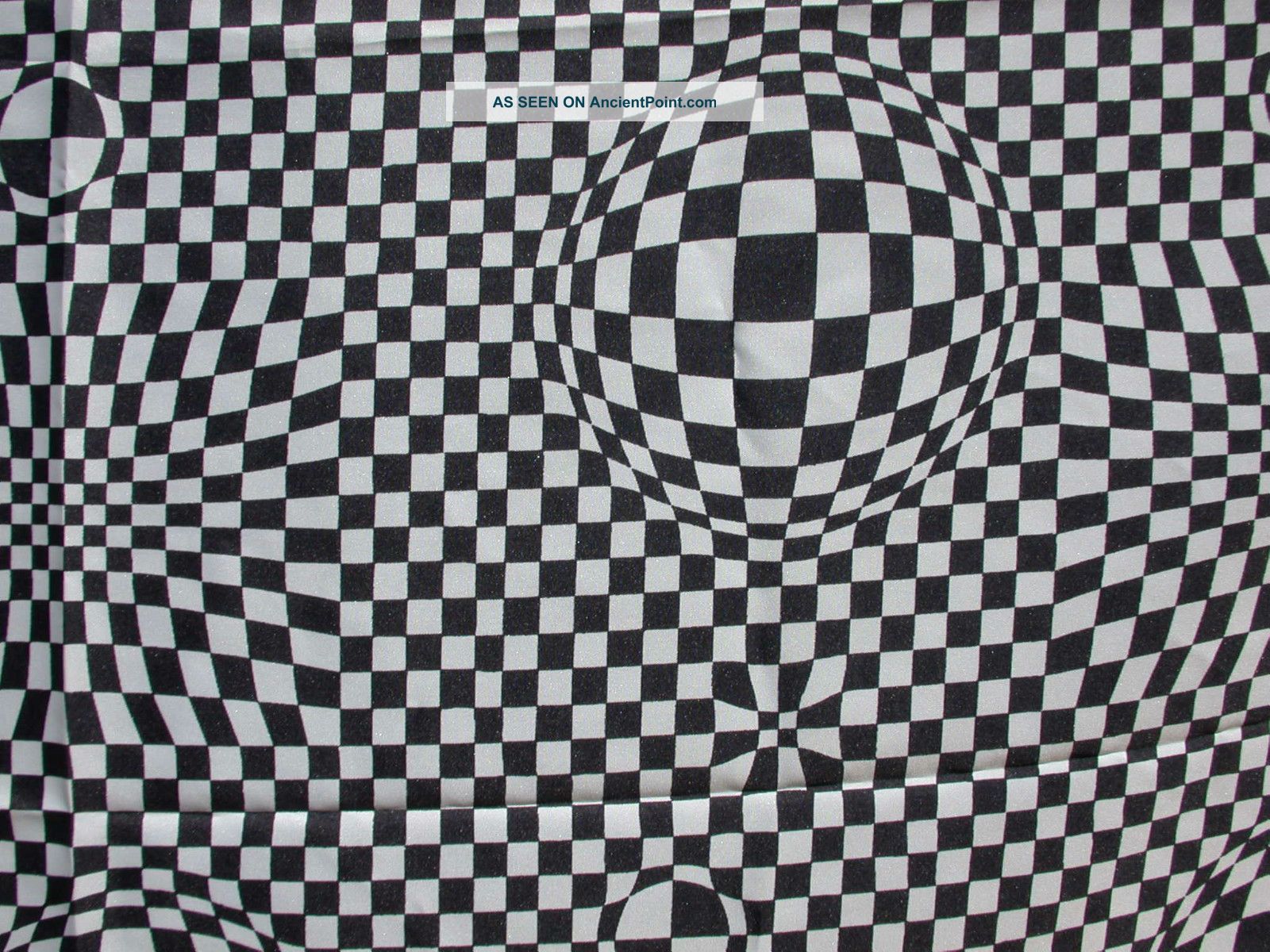 Vintage Op Art Fabric - - Groovy,  Man Mid-Century Modernism photo
