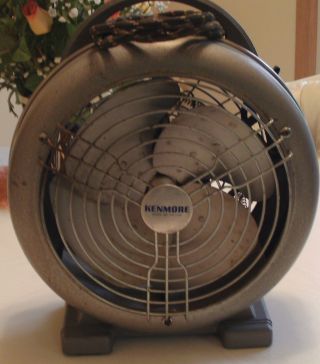 Vintage Industrial Machine Age Mid Century Kenmore Fan & Heater Works photo