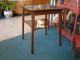 Mid - Century Modern Reverse Painted Glass Encased Top Game Table Wood Legs & Base Mid-Century Modernism photo 7