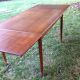 Teak Dining Table With Built In Extensions Mid Century Danish Modern Mid-Century Modernism photo 5