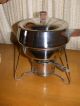Vintage Mid - Century Modern Fondue Pot / Chafing Dish - With Protective Water Pan Mid-Century Modernism photo 3