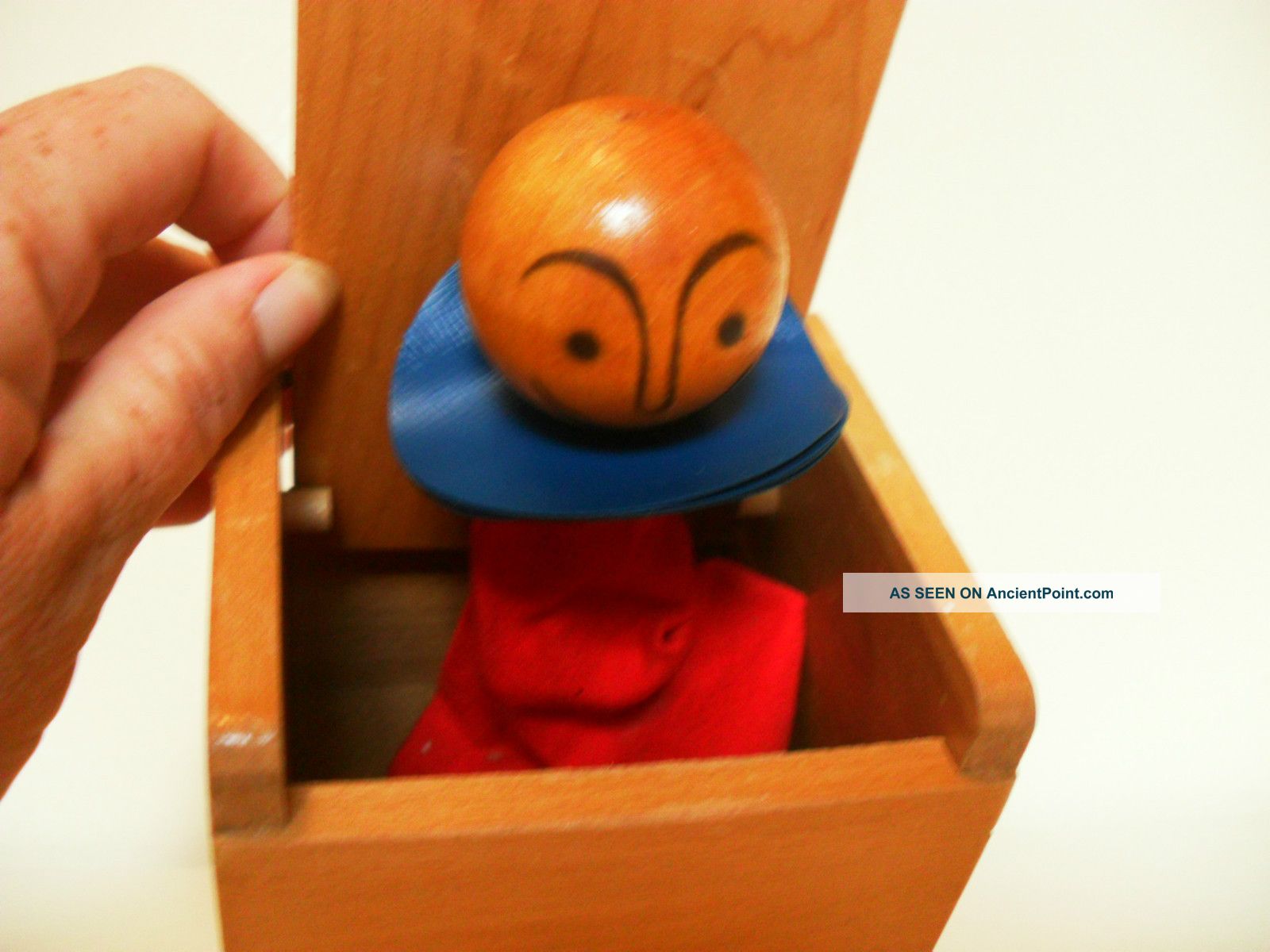Creative Playthings Jack In The Box Wood Toy Modern Era Made In Usa Mid-Century Modernism photo