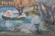 Antique 1915 Ferol Sibley Warthen Post - Impressionist Provincetown Oil Painting Mid-Century Modernism photo 4