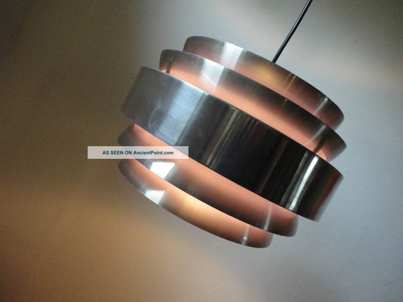 60 ' S 70 ' S Danish Modernist Hanging Lamp,  Fog Morup Panton Space Panton Era Mid-Century Modernism photo