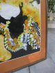 Mid Century Modern Eames Signed Abstract Oil Painting Mid-Century Modernism photo 3