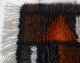 Modern Danish Design - Orange/ Brown Wool Rya Rug From The 1960 - 70th Mid-Century Modernism photo 2