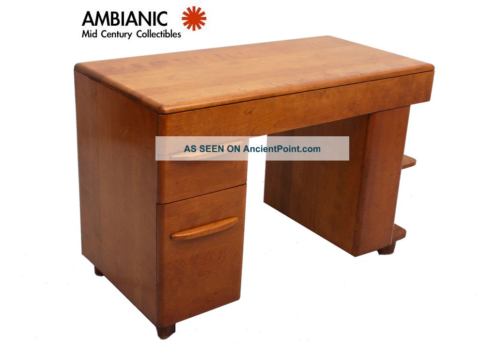 Heywood Wakefield Desk Bookcase Built In Mid Century Modern Mid-Century Modernism photo