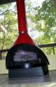 Retro Mid Century Modern Red Preway Fireplace Enamel Freestanding Cone Malm Mid-Century Modernism photo 9