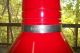 Retro Mid Century Modern Red Preway Fireplace Enamel Freestanding Cone Malm Mid-Century Modernism photo 2