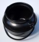 Calif Usa California Black Pottery Pot W/ Handle,  Mid - Century Modern 40s/50s 702 Mid-Century Modernism photo 2