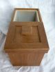 2 Vintage Teak Wood Boxes Box Container Danish Modern Ice Bucket Mid Century Mid-Century Modernism photo 2