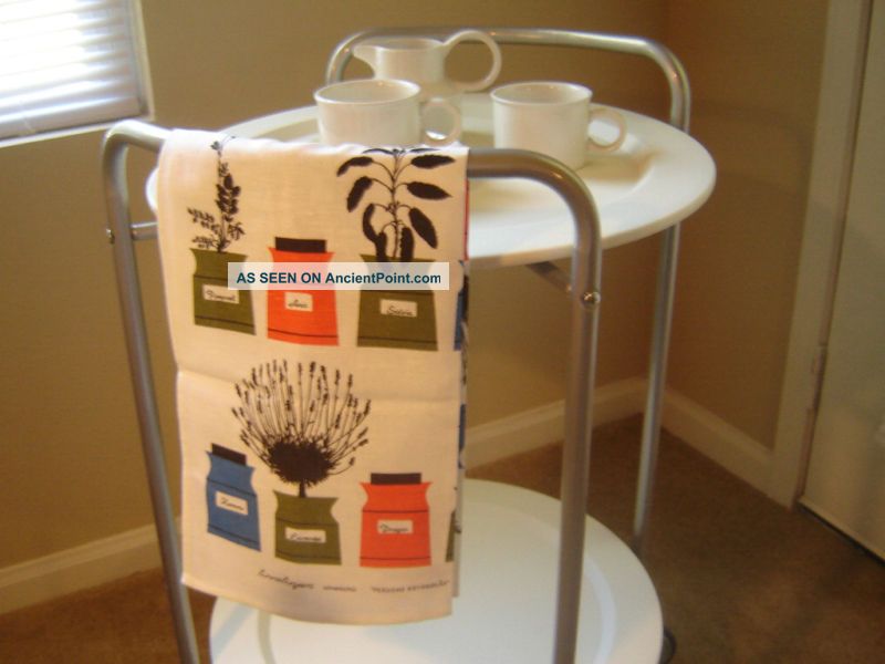 Mid Century Modern Swedish Astrid Sampe Tea Towel 1955 Mid-Century Modernism photo
