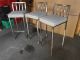 Cool Set Of 3 Shaver - Howard Brushed Steel Industrial Bar Kitchen Counter Stools Mid-Century Modernism photo 1