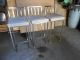 Cool Set Of 3 Shaver - Howard Brushed Steel Industrial Bar Kitchen Counter Stools Mid-Century Modernism photo 2