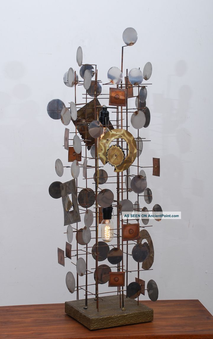 Mid Century Modern Lamp Sculpture Rain Drops Eames C Jere Era Mid-Century Modernism photo