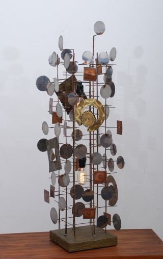 Mid Century Modern Lamp Sculpture Rain Drops Eames C Jere Era photo