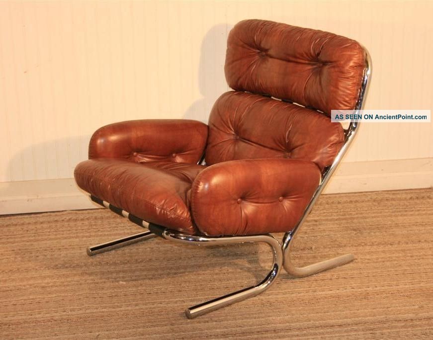 Mid Century Modern Chrome Lounge Chair By Directional Eames Baughman Evans Era Post-1950 photo