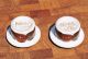 Pair Arabia Of Finland : Rosmarin Egg Cups : Ulla Procope : Brown Glaze China Mid-Century Modernism photo 2