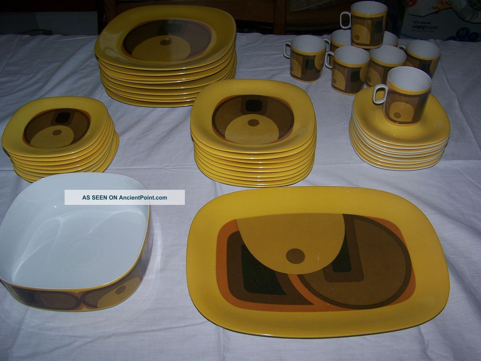 Vtg 46 Pc Block Langenthal Evolution Dinnerware Set Panton Era Gulotta Design Mid-Century Modernism photo