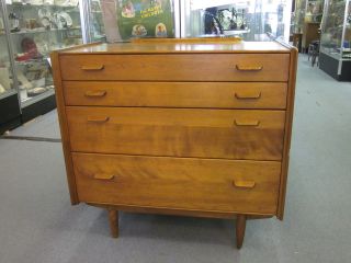 Mid Century Four Drawer Walnut Chest By Conant Ball C1960s photo