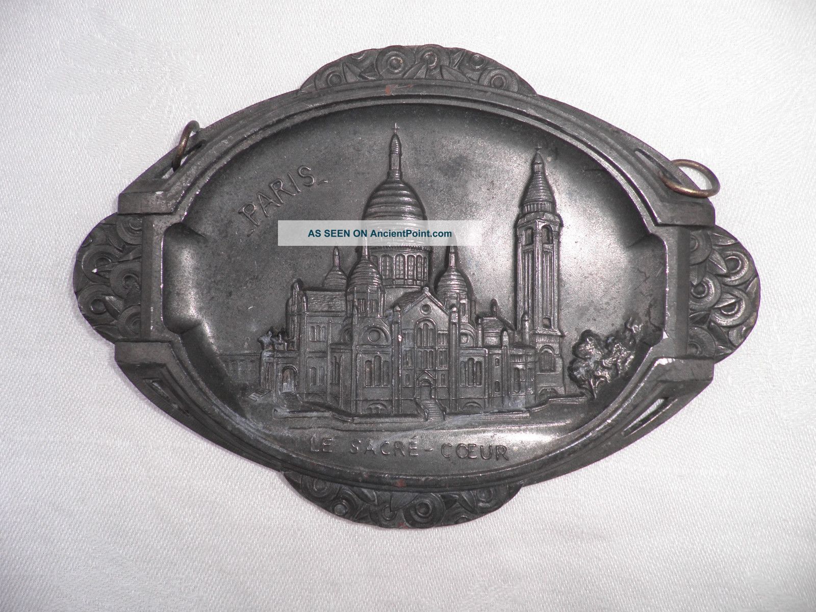 French Art Deco Souvenir Plaque - Sacre Coeur Paris Art Deco photo