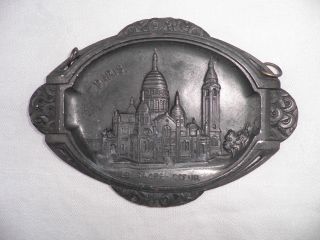 French Art Deco Souvenir Plaque - Sacre Coeur Paris photo