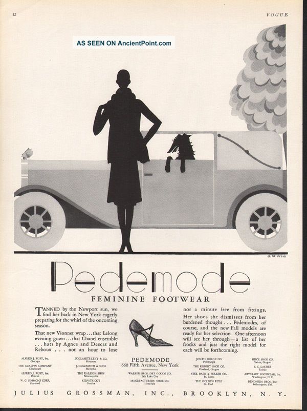A - 1928 Pedemode Car Zayas Chanel Descat Reboux Show Agnes Art Deco photo