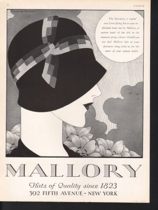 1929 Mallory Hat Spectator Flower Blecker Fashion Color photo