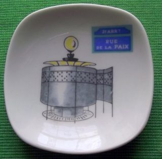 Art Deco Porcelain Cloche Mel Parisienne Street Urinal Pin Dish Vide Poche photo