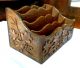 Black Forest Letter Rack Decorated With Oak Leaves And Acorns Early 20th Cent Arts & Crafts Movement photo 4