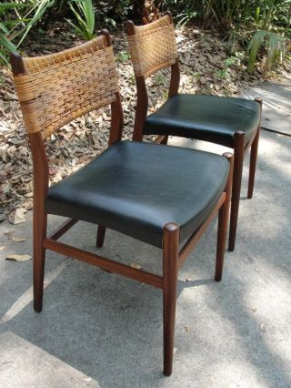Mid Century Danish Mobilia Demark Side Chairs (2) photo
