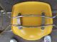 Krueger Metal Products Fiberglass Herman Miller Style Stackable Chair Yellow Mid-Century Modernism photo 7