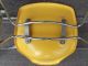 Krueger Metal Products Fiberglass Herman Miller Style Stackable Chair Yellow Mid-Century Modernism photo 8