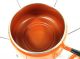 Amazing Orange Fondue Enamelware Fondue Pot Set Mid - Century Modern Unused Vtg Mid-Century Modernism photo 1