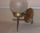 Mid Century Retro Aluminum Moe Light Slanted Outside Wall Sconce Light Fixture Mid-Century Modernism photo 2