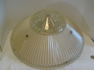 Large Mid - Century Modern Glass Shade Ceiling With Three Chains 15 