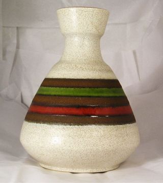 Vintage Mid Century Germany Art Pottery Vase D14 photo