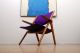 Mid Century Danish Modern Oak Arm Lounge Chair Eames Era Mid-Century Modernism photo 3